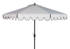 Safavieh Venice 9' Market Crank Tilt Patio Umbrella, Navy/White
