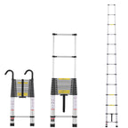 VEVOR Telescoping Ladder, 16.4FT Aluminum Lightweight Extension Ladder, Multi-button Retraction Collapsible Ladder, 375 LBS Capacity with Non-slip Feet, Portable Compact Ladders for Home, RV, Loft