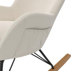 Baby Relax Robbie Rocker with Storage Pockets. Beige Linen