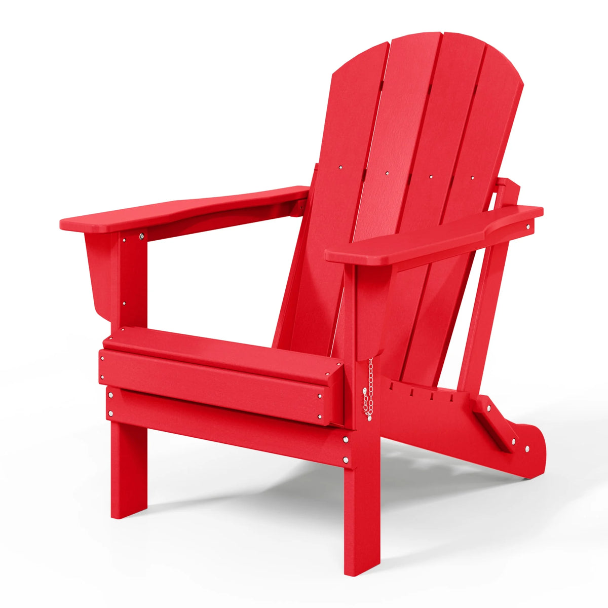 Westintrends Outdoor Folding HDPE Adirondack Chair, Patio Seat, Weather Resistant, Dark Brown