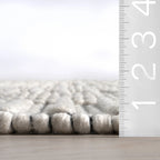 Rugs USA Devon Wool Blend Area Rug, 5' x 8', Devon Ivory