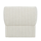 Beautiful Small Space Accent Chair by Drew Barrymore, Beige and White Linen