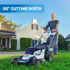 HART 40-Volt 20-inch Self-Propelled Battery-Powered Brushless Mower Kit, (1) 6.0Ah Lithium-Ion Battery