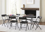 Cosco 6 Foot Centerfold Folding Table, Black