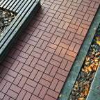44PCS Plastic Interlocking Deck Tiles,Patio Deck Tiles,12"x12" Square Waterproof Outdoor