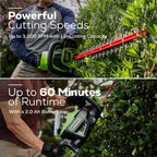 Greenworks 60V 26" Cordless Battery Hedge Trimmer with 2.0Ah Battery & Charger