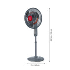 Taurus Tropicano 2-in-1 Fan & Space Heater, Quiet Oscillating Floor Fan with EcoJet Cooling and Heating for Year-Round Comfort
