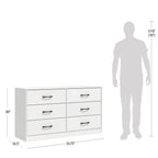 Mainstays Ardent 6 Drawer Dresser, White
