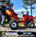 Massimo Mini Tractor 110cc 2WD Gas Go Kart �C Kids & Youth Ride-On Utility Vehicle �C Green