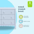 daVinci Sammy Scallop 6-Drawer Dresser in Light Sage