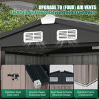 Clouddwell 6 ft. x 4 ft. Outdoor Storage Shed, Metal Garden Shed with Lockable Doors & Sloped Roof for Backyard, Patio, Poolside