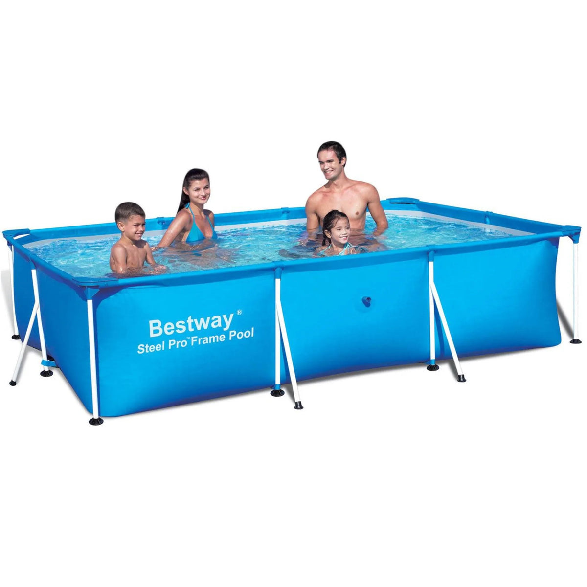 Bestway 9.8' x 6.7' x 26" Deluxe Splash Kids Ground Swimming Pool (Pool Only)