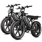 Electric Bike for Adults, 750W Peak 1500W Motor, 20"x4" Fat Tire E Bicycle, Hydraulic Disc Brakes, E Mountain Bike, 48V/15AH UL2849, App Control