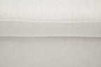 OFM Mid Century Modern Tufted Fabric Storage Ottoman, Walnut Legs, in Beige