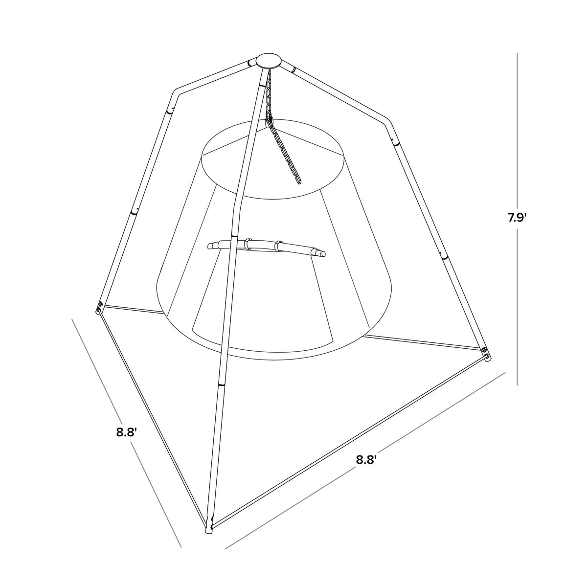 Sportspower BluPod XL Floating Tent Swing
