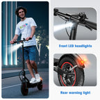 iScooter Electric Scooter Adult, 350W Motor, 21 Miles Long Range, 19 mph & 8.5" Pneumatic tire Folding Commuter Electric Scooter for Adults & Teens, Superior Performance Smart App & Dual Braking