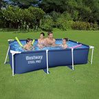 Open Box Bestway Steel Pro 8.5'x67"x24" Rectangular Above Ground Swimming Pool