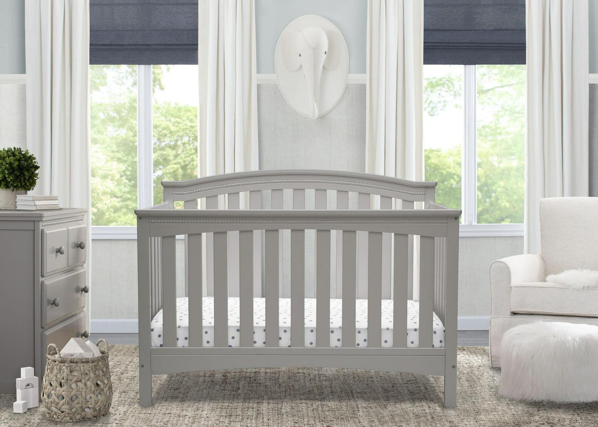 Delta Children Waverly 6-in-1 Convertible Baby Crib. Grey