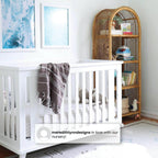 Delta Children Ava 3-in-1 Convertible Baby Crib. White