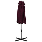 vidaXL Garden Parasol Blue Polyester fabric, Aluminum pole and ribs Large