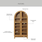 Better Homes & Gardens Juliet Arch Accent Cabinet, Black Finish