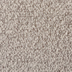 34" Wide Boucle Swivel Barrel Chair, No Assembly Round Upholstered Armchair Accent Chair Single Sofa Chair with Toss Pillow for Living Room and Bedroom, Taupe