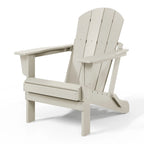 Westintrends Outdoor Folding HDPE Adirondack Chair, Patio Seat, Weather Resistant, Dark Brown