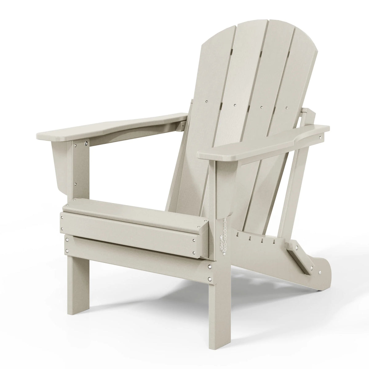 Westintrends Outdoor Folding HDPE Adirondack Chair, Patio Seat, Weather Resistant, Dark Brown