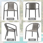 Gaildon Pack Medium Brown Rattan Indoor-Outdoor Restaurant Stack Chair | Versatile and Stylish Seating