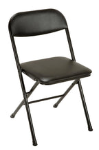 COSCO 5-Piece Folding Set with Card Table and 4 Vinyl Padded Chairs, Black