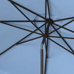Safavieh Venice 9' Market Crank Tilt Patio Umbrella, Navy/White