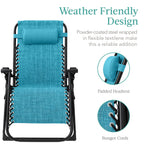 Best Choice Products Oversized Zero Gravity Chair, Folding Recliner w/ Removable Cushion, Side Tray - Fossil Gray
