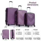 10 Piece Luggage Set Lightweight Suitcase Set with 7PCS Organizer Bags Suitcase with TSA Lock Spinner Wheels(Black)