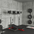 syedee Vertical Leg Press Machine, 600LBS Leg Strengthening Workout Machine with Transport Wheels and 3 Height Choice