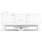 simplehuman Kitchen Dish Drying Rack, Fingerprint-Proof Stainless Steel Frame, Grey Plastic