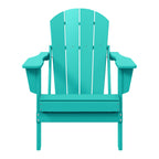 Westintrends Outdoor Folding HDPE Adirondack Chair, Patio Seat, Weather Resistant, Dark Brown
