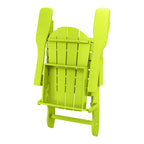 Westintrends Outdoor Folding HDPE Adirondack Chair, Patio Seat, Weather Resistant, Dark Brown