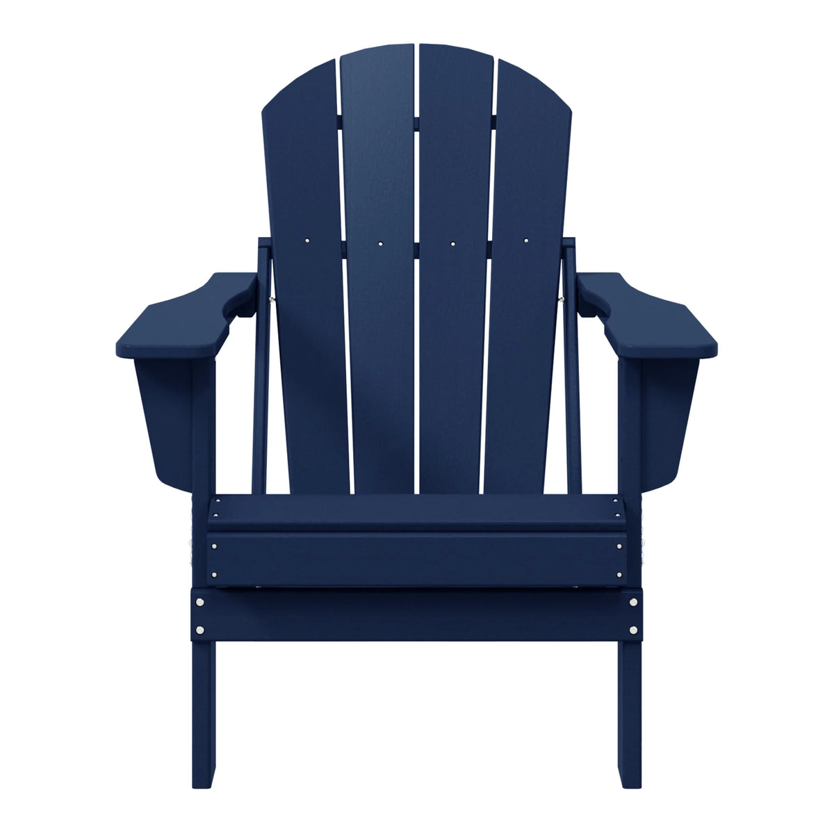 Westintrends Outdoor Folding HDPE Adirondack Chair, Patio Seat, Weather Resistant, Dark Brown