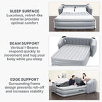 Bestway Wingback 17" Queen Air Mattress with Built-in Pump