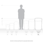 Nine Stars Automatic Trash Can, 21 Gallon Stainless Steel, Motion Sensor Hands Free Soft Close Lid Garbage Bin, Silver