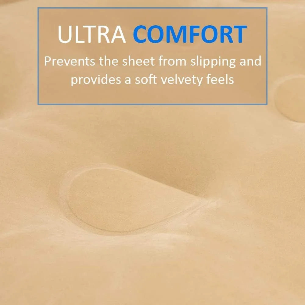 Double Inflatable High Raised Air Bed Mattress with Built in Pump and release valve