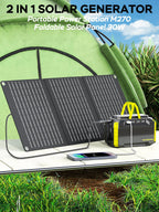 MARBERO 100W Portable Solar Generator with 30W Solar Panel