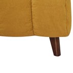 A&D Home Springfield Polyester Convertible Futon Chair, Yellow