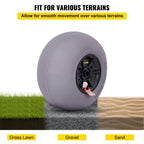 VEVOR Beach Balloon Wheels, 13" Replacement Sand Tires, TPU Cart Tires for Kayak Dolly, Canoe Cart and Buggy w/ Free Air Pump, 2-Pack