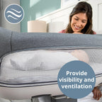 Chicco Close to You 3-in-1 Portable Bedside Bassinet and Changing Table - Heather Grey (Grey). New