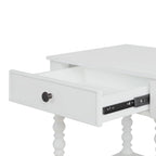 Pioneer Woman Harper Spindle Nightstand with USB Charging Ports, Adults and Teens, White Finish