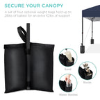 Best Choice Products 12x12ft Easy Setup Pop Up Canopy w/ 1-Button Setup, Wheeled Case, 4 Weight Bags - Navy Blue