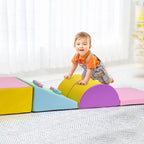 Soft Climbing Set,Foam Climbing Blocks for Toddlers , Climbing, Crawling Play Set,5PCS