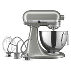 KitchenAid Deluxe Series 4.5 Quart Tilt-Head Stand Mixer with Stainless Bowl, Contour Silver, KSM97CU