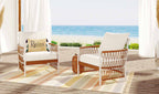 Better Homes & Gardens Lilah 2-Pack Outdoor Wicker Lounge Chairs, Black